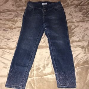 Size 14 jean with bedazzled hem